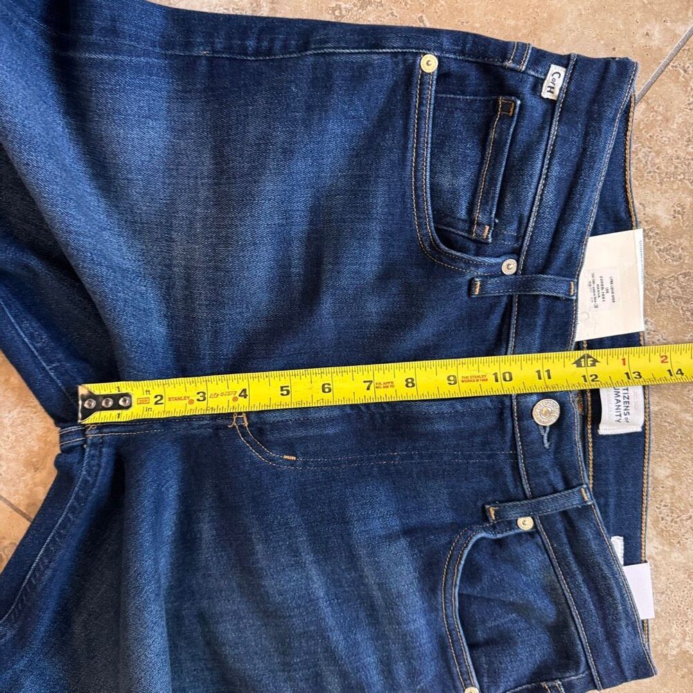 NEW Citizens of Humanity Lyra Long Wide Jeans Womens 28 Masha Blue Denim Stretch - Picture 14 of 16